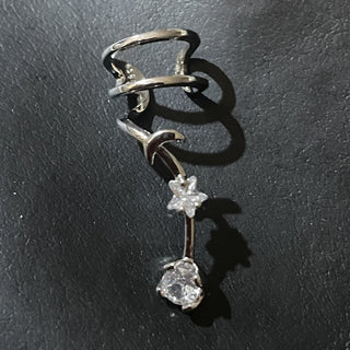 1 pair Ear Cuffs Star Moon MTS