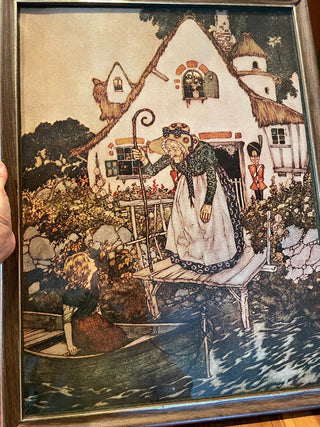 VNTG Edmund Dulac Framed "Snow Queen"~MTS|114642