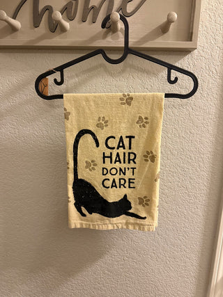 Cat Hair Don't Care Tea Towel RSV|111876