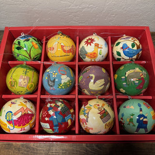 Crate & Barrel 12 Days of Christmas Ornament Set RCD|125476