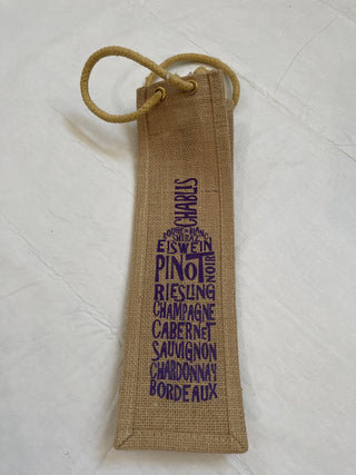 Burlap Wine Bottle Gift Bag|74947