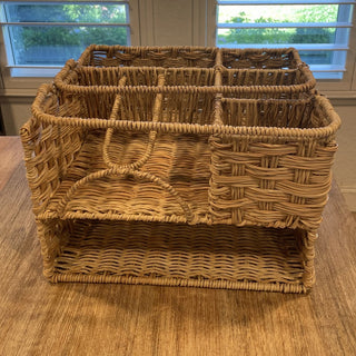 Faux Rattan Serving Caddy RSV|80273