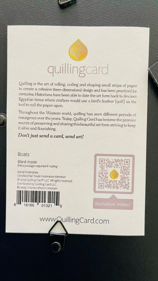 BP Paper Quilled Art of Boats RCD|85649