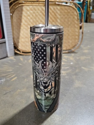 Camo Deer Tumbler