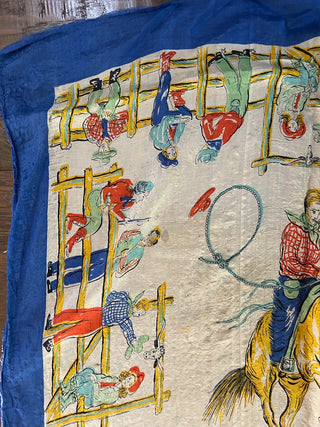 Vintage Bucking Bronco Reno, Nevada Souvenir Scarf     MTS|165799