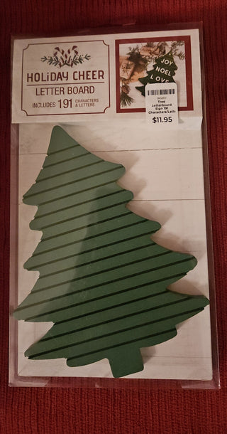 Tree Letterboard Sign 191 Characters/Letters, New in Pkg, 2023, RSV|121170