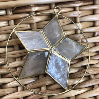 Capiz Star Ornament Decor MTS|111100