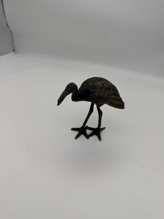 Vintage bronze crane/bird #62 VV MTS