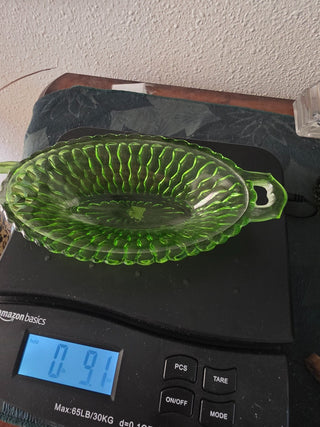 Vintage Indiana green glass|111052