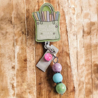 Interchangeable Badge Reel Charm: Books Are Cheaper Than Therapy. RSV|84489