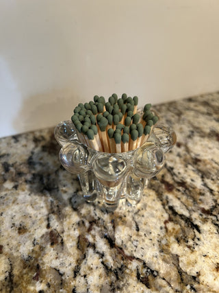 Decorative Floral Match Holder with Matches,  MTS|88559