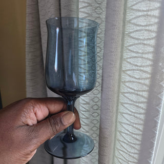 Vtg Lenox -Blue Mist Wine Glasses (Set of 2)