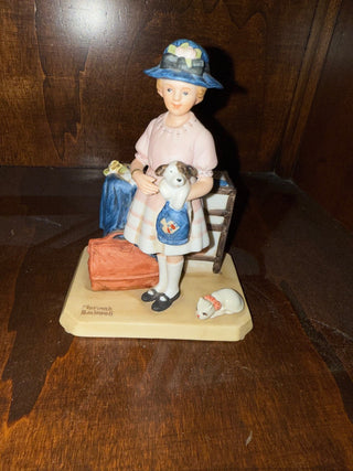 VTG NORMAN ROCKWELL - "Vacation's Over" Figurine - Innocence of Youth Collection RCD