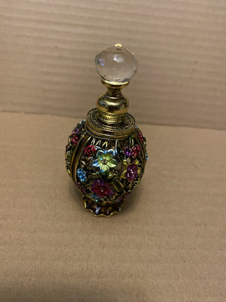 Floral filigree 1 oz perfume bottle w/wand|80867