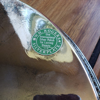 Vtg WM Rogers "Spring Flower" 15" Reticulated Serving Tray|100722