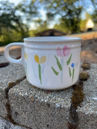 vintage Studio Nova Villager Fresh Mint flat cup, pattern JF004