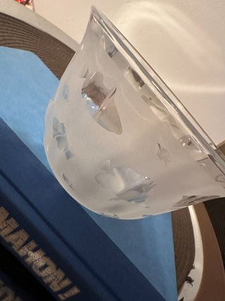 Bowl Frosted Fish Glass MTS|128305