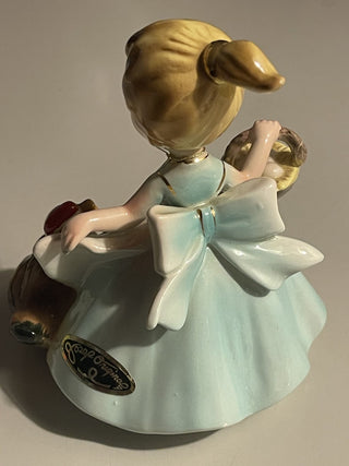 Vtg Farmer's Little Daughter w/ Hen, Josef Org--SP RCD