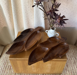 Vintage Monkey Pod Leaf Bowl (Philippines) (LZD - RSV)