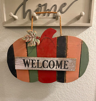 Welcome Pumpkin Sign RSV|127319