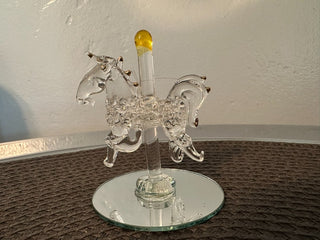 Ornament Spun Glass Horse MTS|87012