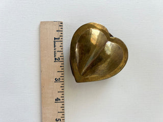Vintage brass heart trinket box|71953