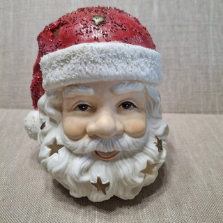 Ceramic Santa Head Candle Holder MTS|124138