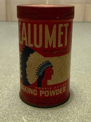 vintage calumet baking powder tin unopened RSV
