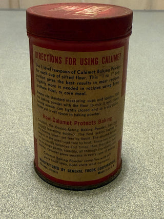 vintage calumet baking powder tin unopened RSV