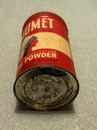 vintage calumet baking powder tin unopened RSV