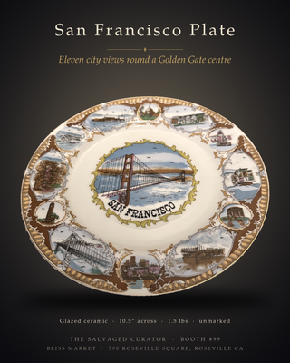 Vintage San Francisco California Multi-Scene Souvenir Collector Plate 🌉✨