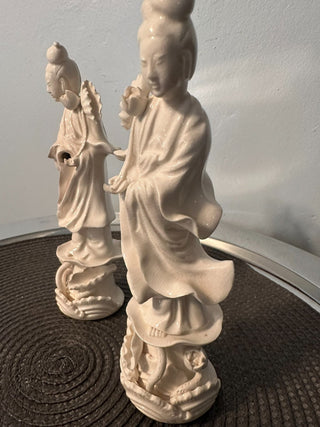 Oriental Porcelain Holding Rose SET  MTS