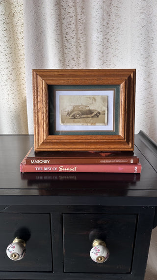 Vintage Wooden Frame Car Photo (LZD - RSV)|69459