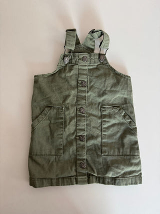 24M - Green Denim Overall Dress - Okie Dokie Brand RSV|77161