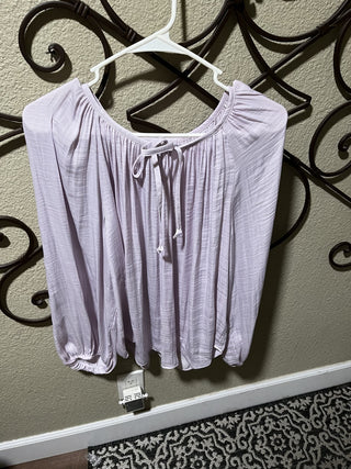 Women's Lavendar Long Sleeve Blouse by Jennifer Lopez Size Large RCD|119413