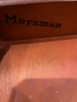 Mid Century Modern Mersman Round Drum Table Chalk Painted RCD|132578