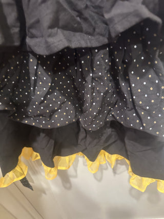 Halloween Bedazzle embroidered apron with ruffles  #63 VV MTS|107567