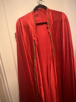 King/ Queen  Robe sturdy Cape with gold rope hoodless #63 VV MTS