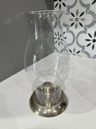 Vintage Silver-Plated Hurricane Candle Holder MTS|91983