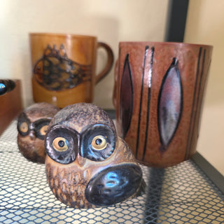 Vtg OMC Owl Figurine - Set of 2