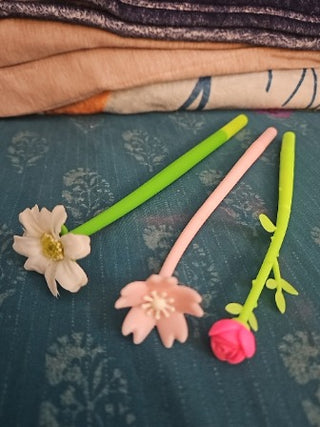 Set of 3 Flower Pens