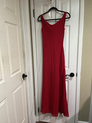 Red Sequined Formal Bridesmaid/Prom Gown Dress Size 8 RCD