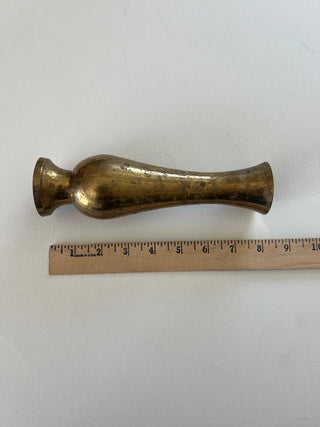 Vintage brass etched vase RSV|77960