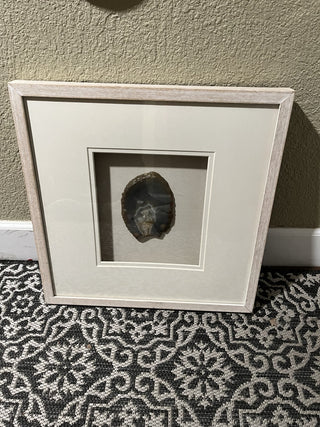 HUGI Brown Agate Slice Shadow Box Hanging Wall Art RCD|139413