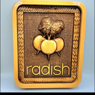 Vintage syroco Vegetable Wall Plaques|110693