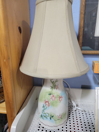 Vintage Stiffel 20.5" Hand Painted Lamp w/Shade RCD