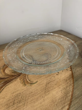 AJ - Pressed Glass Platter