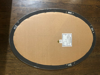 White Oval Bevelled Mirror    MTS