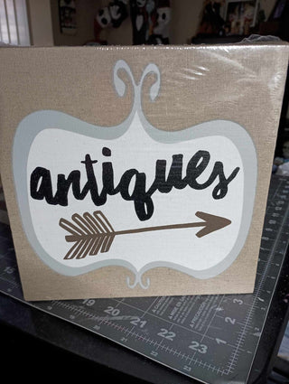 antiques sign