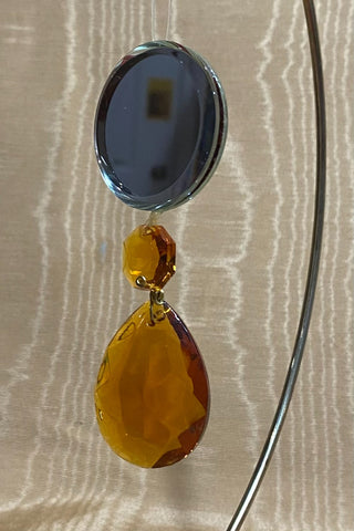 Rnd Mirror 1.5 in Green Prism Christmas Ornament RSV|128508